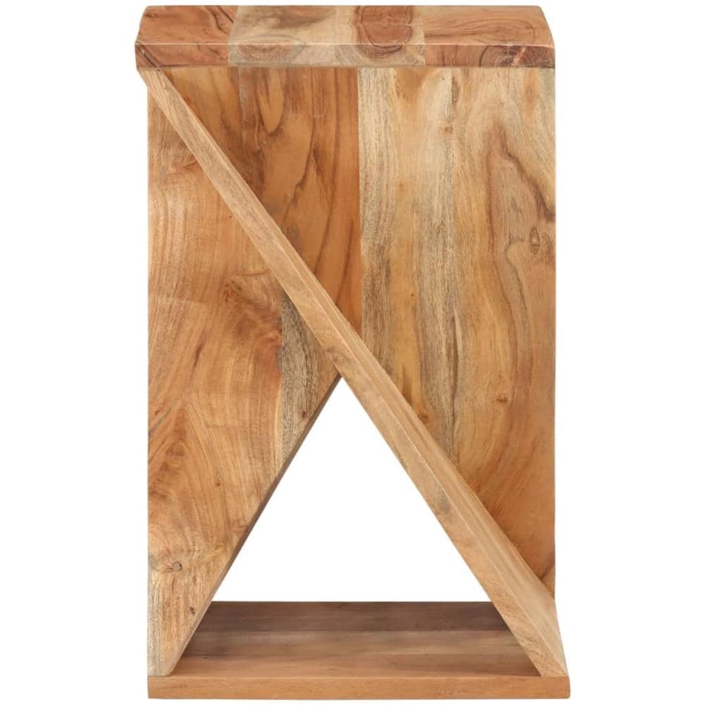 Tavolino 35x35x55 Cm In Legno Massello Di Acacia - Foto 3