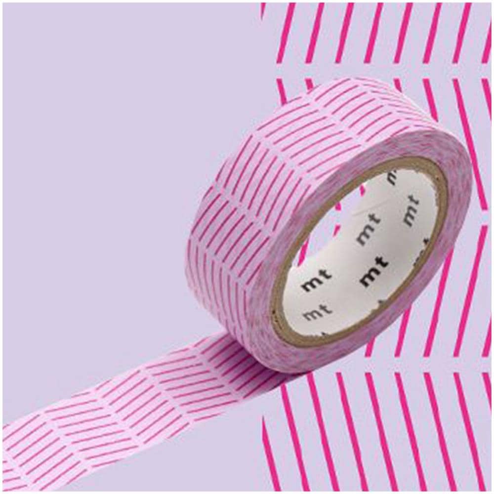 Nastro Adesivo Decorativo Obliquo - Rosa - 1,5 Cm X 7 M - Foto 1