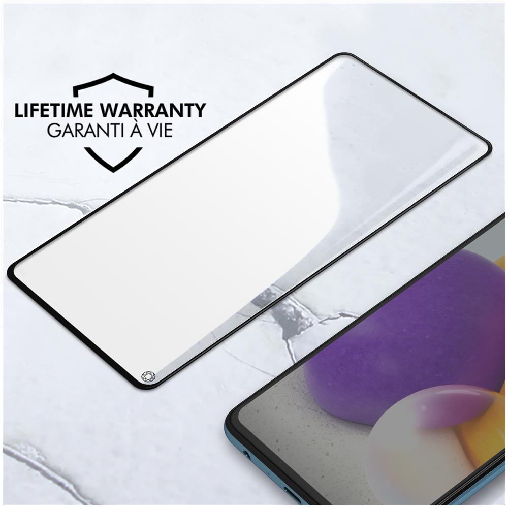 Vetro Temperato Per Samsung Galaxy A72 Garanzia A Vita Bordo Nero - Foto 5