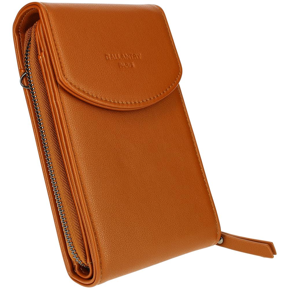 Borsa A Tracolla Multiscomparto In Similpelle - Paris - Marrone - Foto 1