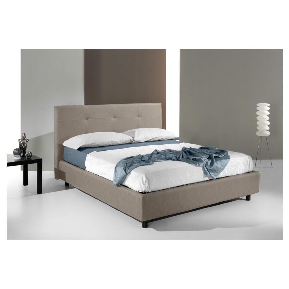 Letto Matrimoniale, Modello Saint Tropez, E Uno Tra I Modelli Piu Apprezzati Per Il Suo Rapporto Prezzo Qualita, Rete A Doghe 140x190 Cm, Compreso Box Contenitore, Rivestimento Giroletto Sfoderabile, Made In Italy - Foto 2