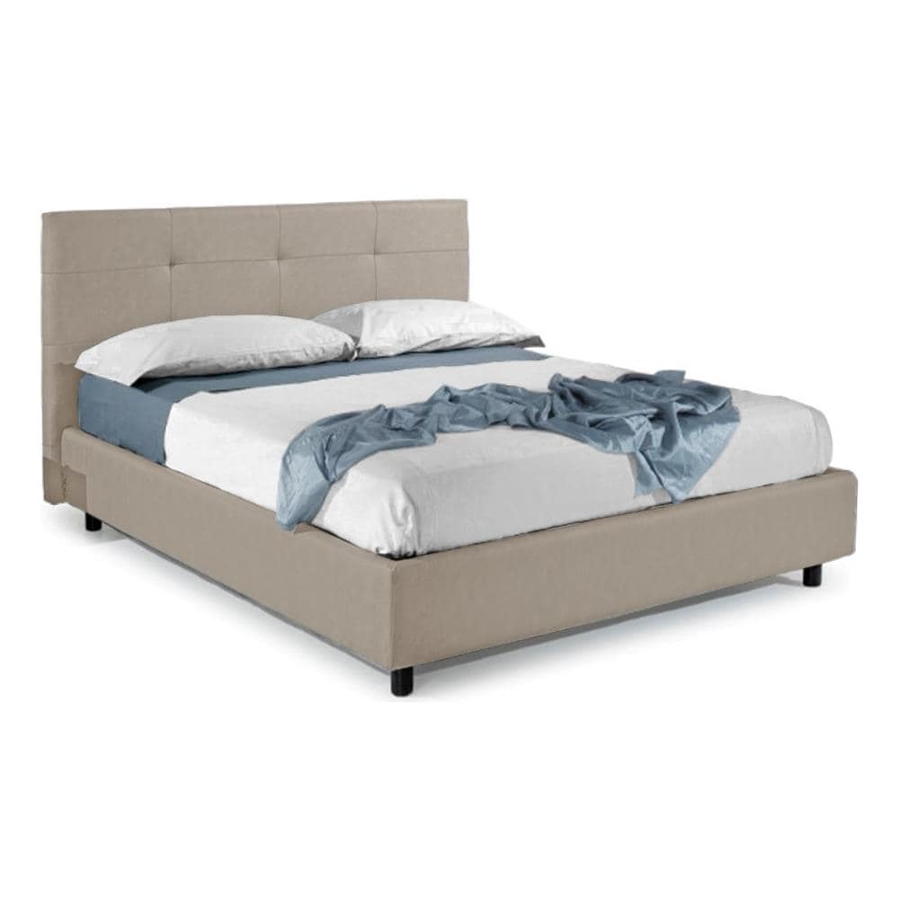 Letto Matrimoniale, Modello Saint Tropez, E Uno Tra I Modelli Piu Apprezzati Per Il Suo Rapporto Prezzo Qualita, Rete A Doghe 140x190 Cm, Compreso Box Contenitore, Rivestimento Giroletto Sfoderabile, Made In Italy - Foto 1