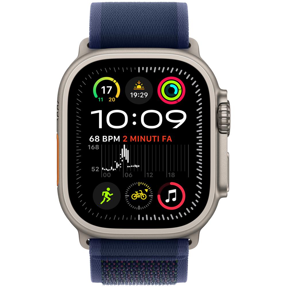 Watch Ultra 2 GPS + Cellular 49mm Cassa in Titanio con Blue Trail Loop - M /L - Foto 1