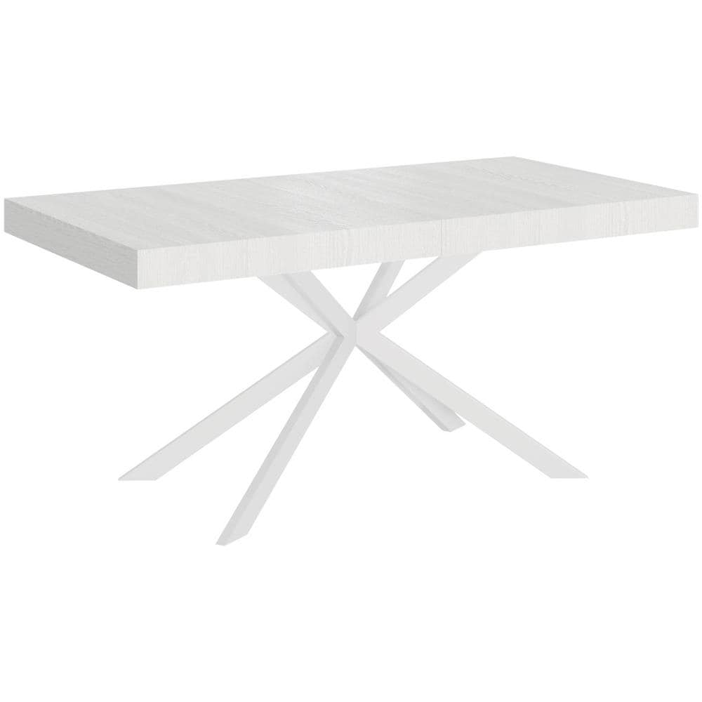 Tavolo allungabile 90x180/440 cm Plaker bianco frassino gambe bianche - Foto 1