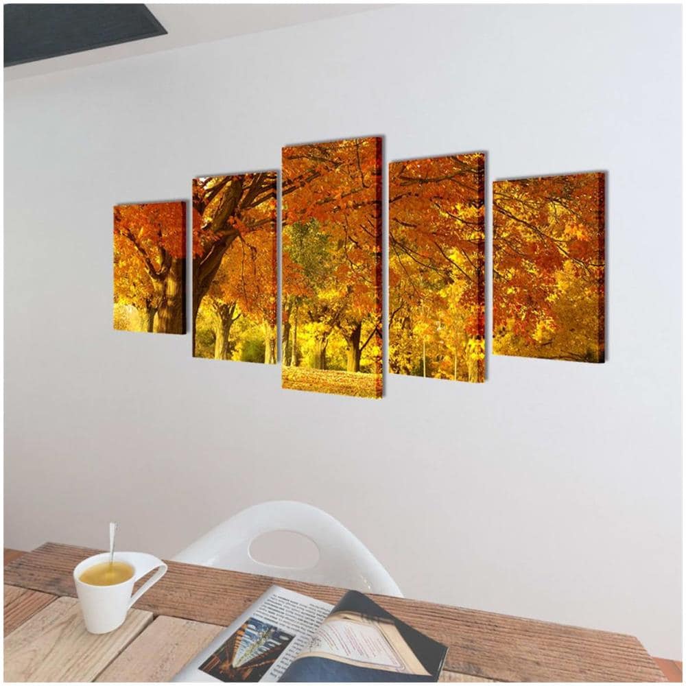 5 Pz Set Stampa Su Tela Da Muro Acero 200 X 100 Cm - Foto 2