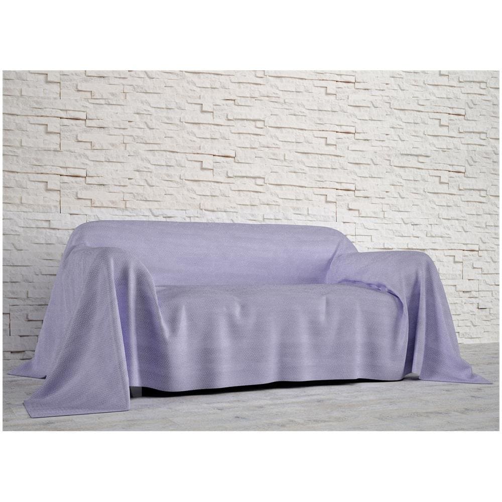 Telo Arredo In Cotone Fantasia Bon Bon Matrimoniale Grigio - Foto 5