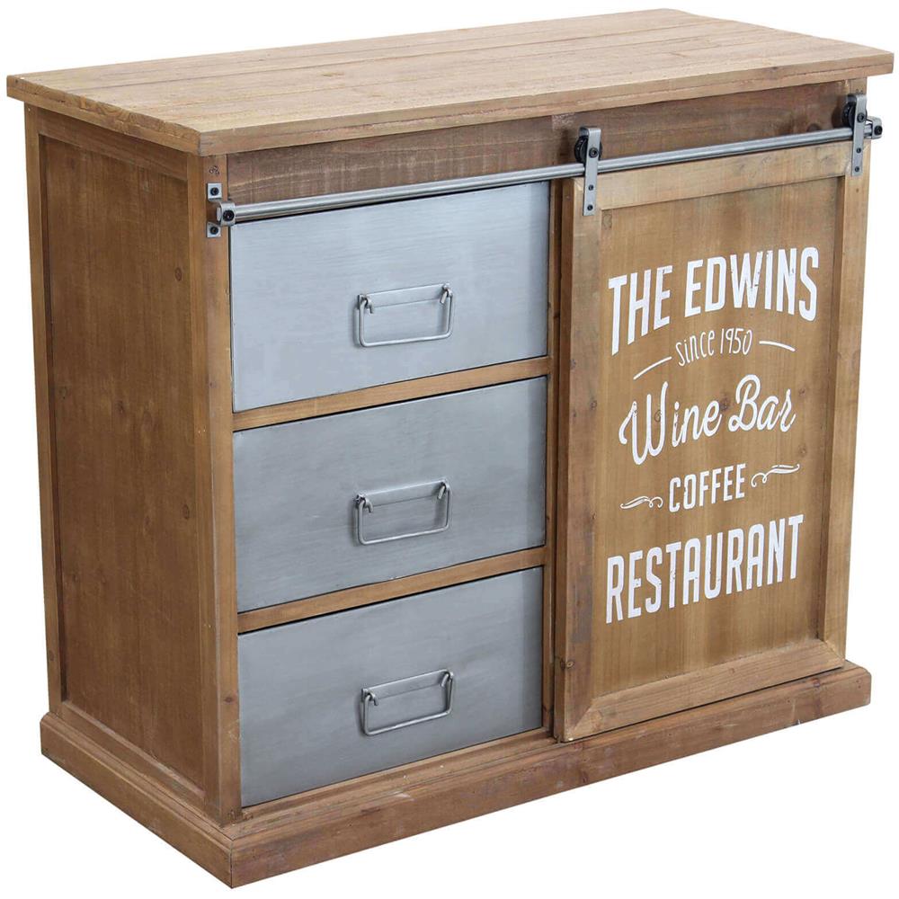 Edwins - Madia In Legno E Acciaio - Foto 1