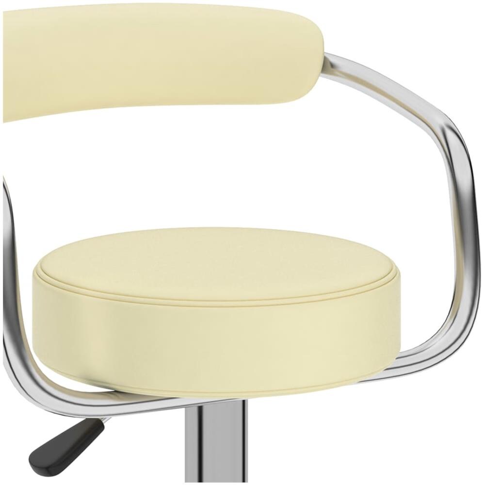 Sgabelli Da Bar 2 Pz Crema In Similpelle - Foto 14