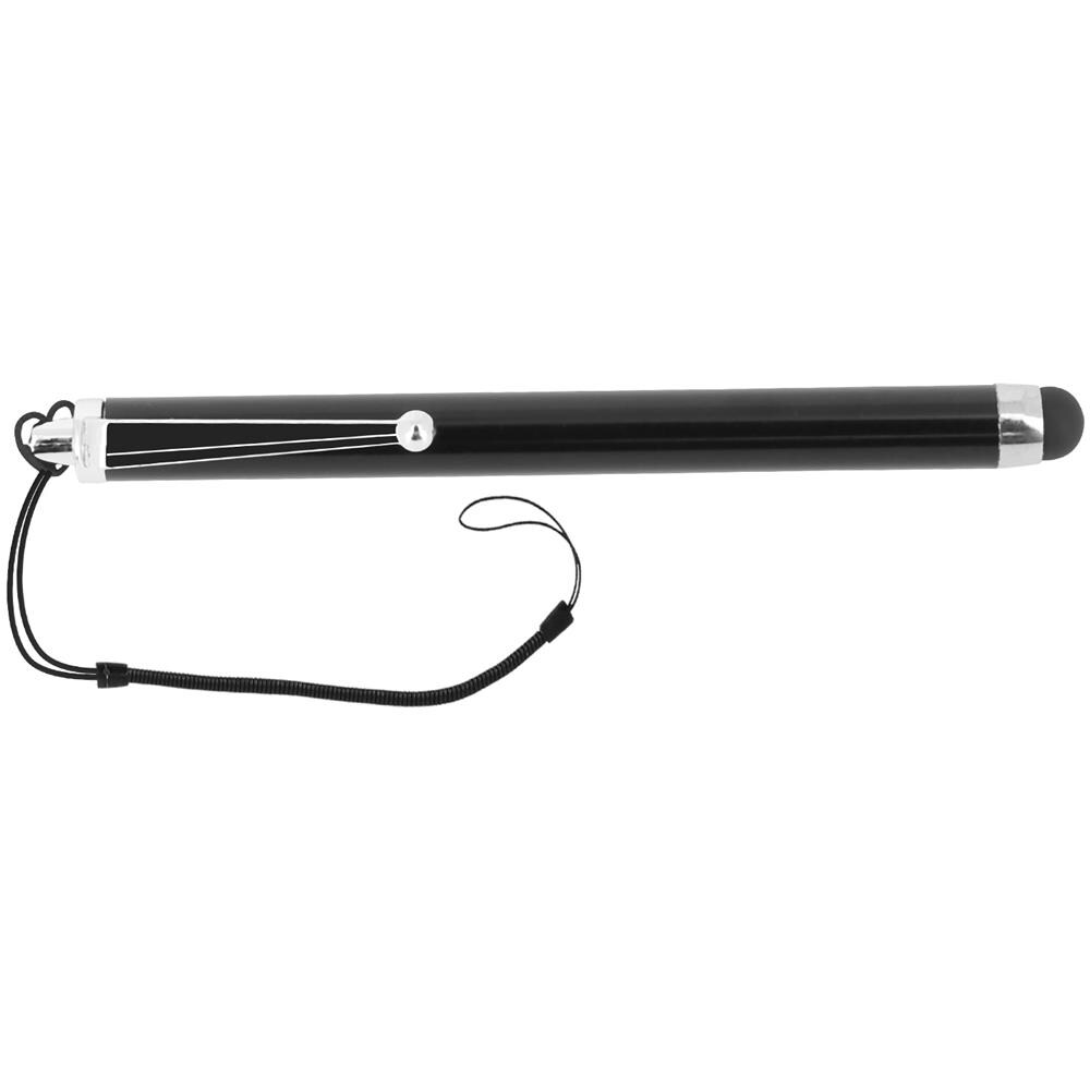 Pennino Da Touchscreen Universale Punta Gomma Cordoncino Espandibile Nero - Foto 1