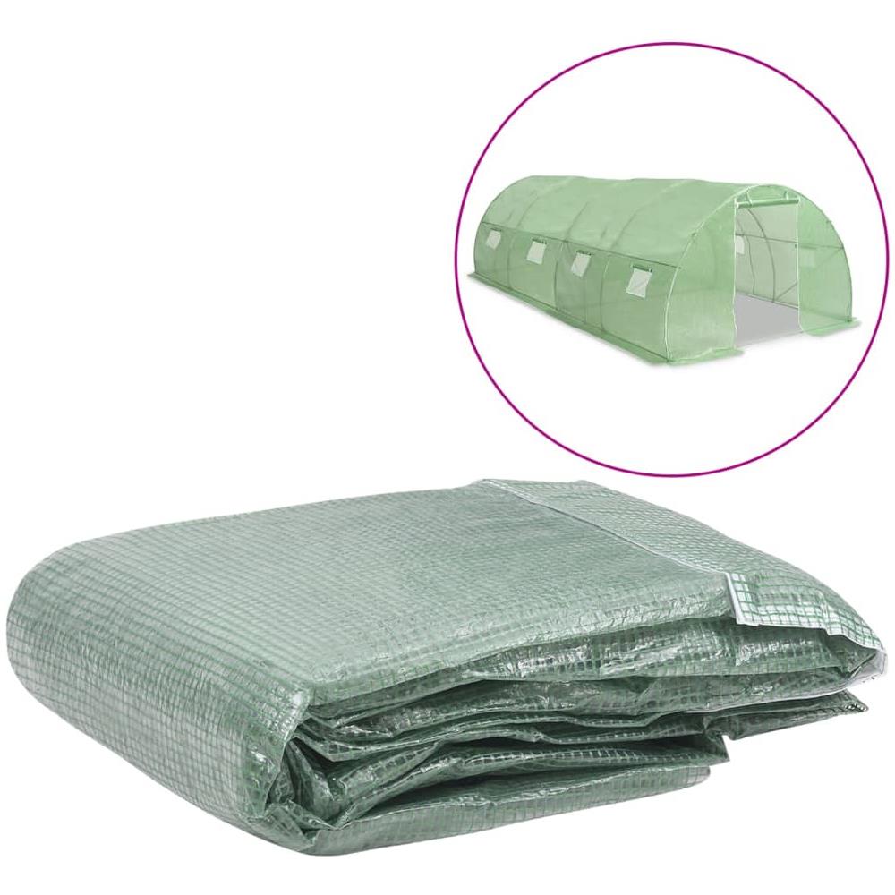 Telo di Ricambio per Serra (18 m²) 300x600x200 cm Verde - Foto 1