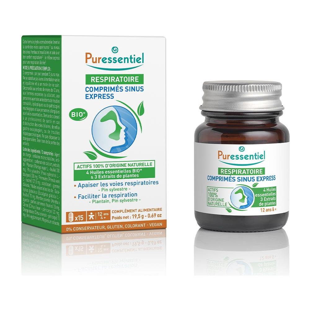 Sinus Express 15 Compresse Respiratorie Agli Oli Essenziali Bio Puressentiel - Foto 1
