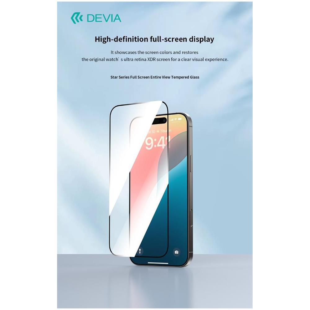 Pellicola in vetro temperato full screen per iPhone 16 Pro - Foto 1