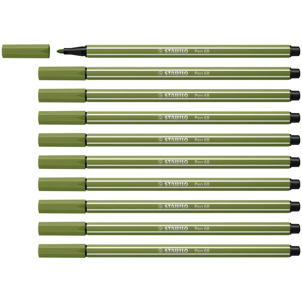Pen 68 - Pennarello Premium - Confezione da 10 - Verde mimetico - Foto 1