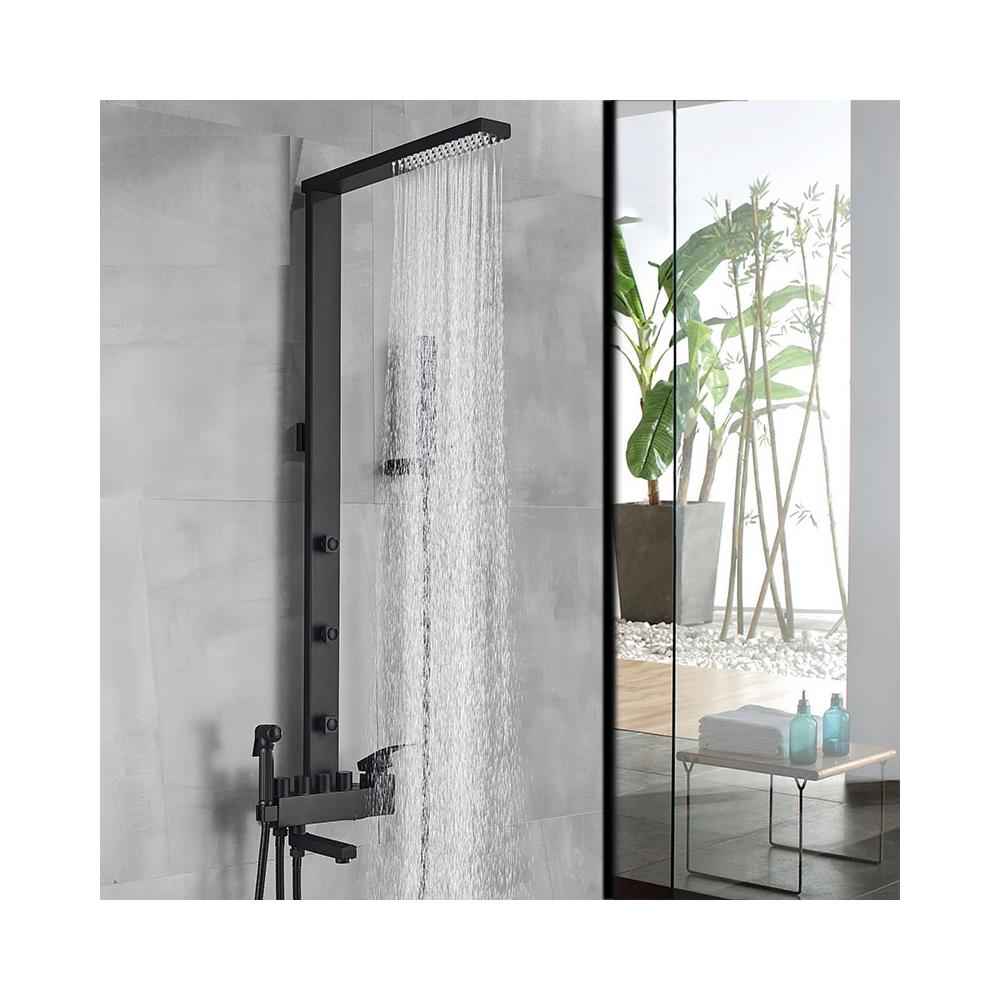 Miscelatore doccia, Blackswan, tipo M52 con 5 funzioni, modello nero opaco, misura 103 cm - Foto 2