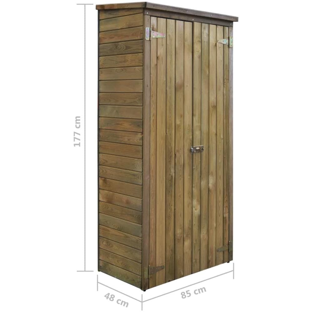 Capanno per Attrezzi in Legno di Pino 85x48x177 cm - Foto 5