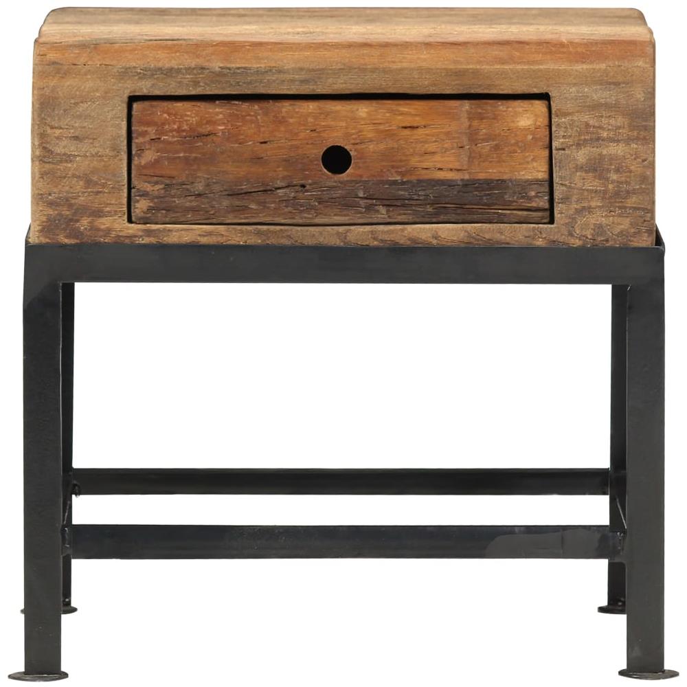 Comodino 40x35x40 cm in Legno Massello di Recupero - Foto 2