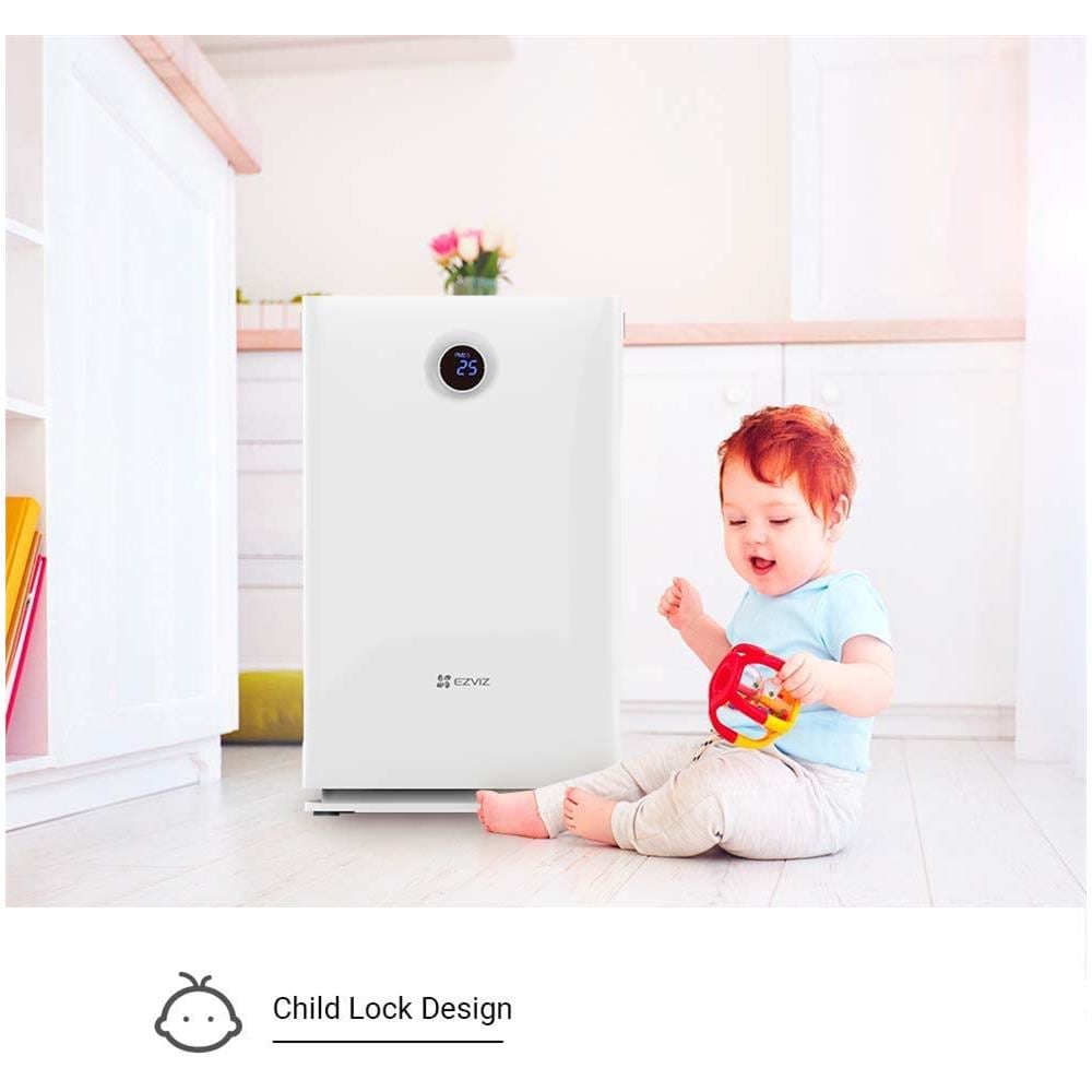 Purificatore d'Aria UV-C FIltro HEPA per Ambienti fino a 42 m² Colore Bianco - Foto 2