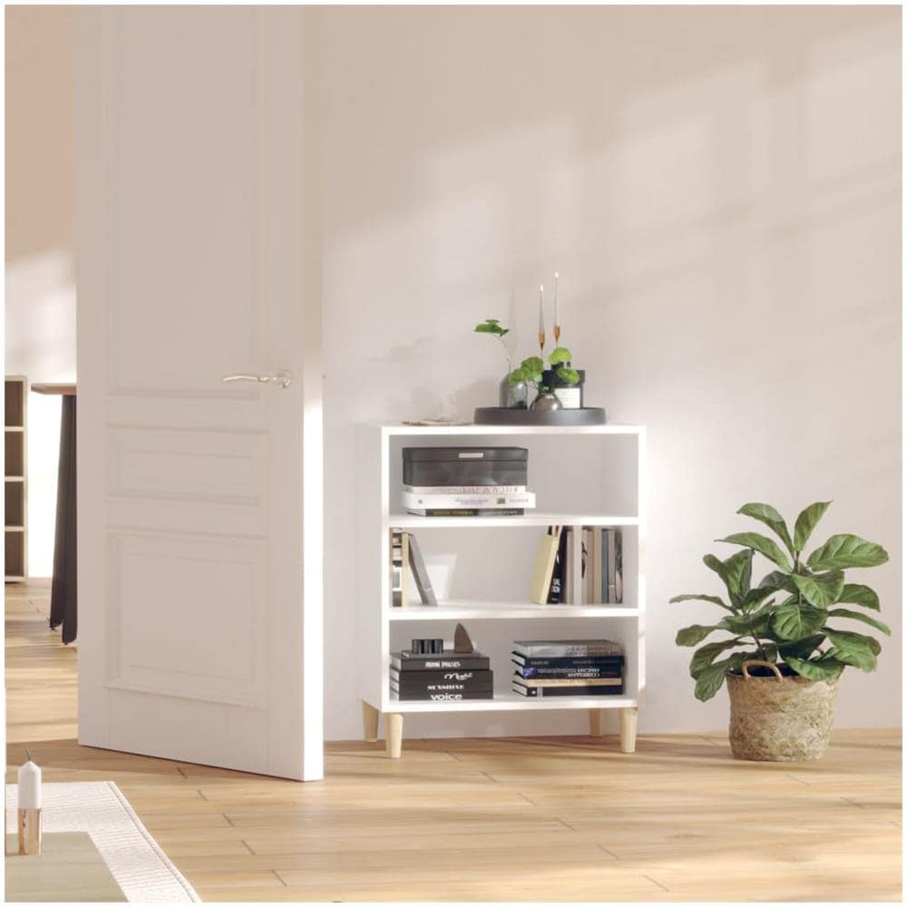 Credenza Bianca 57x35x70 cm in Legno Multistrato - Foto 1