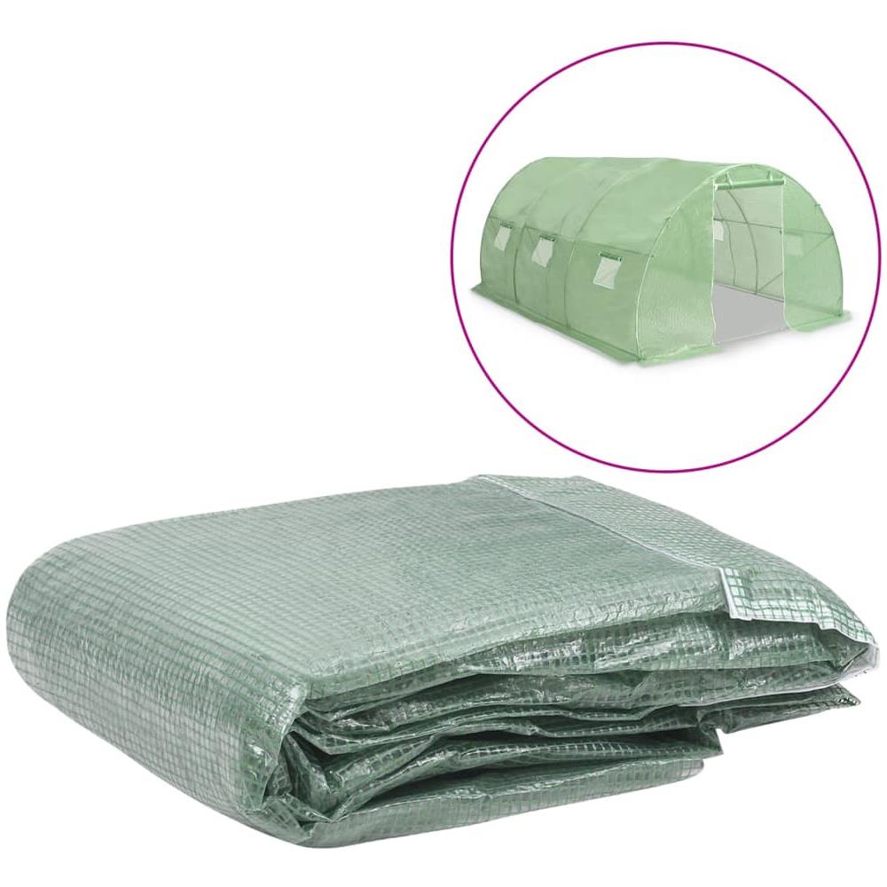 Telo di Ricambio per Serra (13,5 m²) 300x450x200 cm Verde - Foto 1