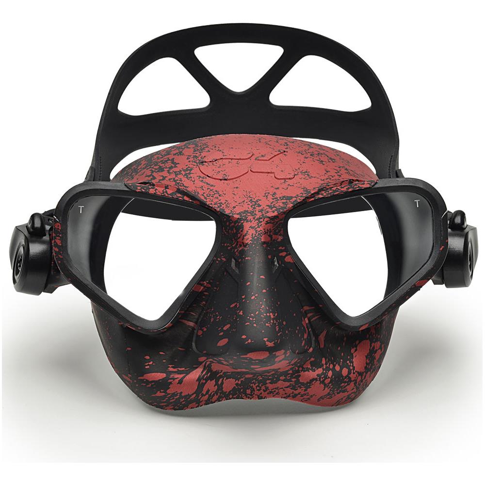 Maschera Falcon Trasparente Mimetico Rosso - Foto 1