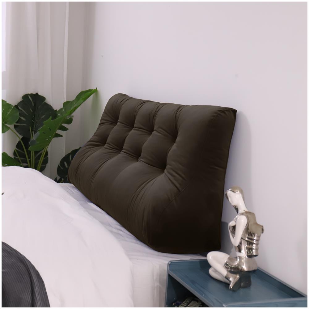 Cuscino A Cuneo Da Lettura Per Schienale, Cuscino Antireflusso Per Letto, Cuscini Gambe Lombare Di Supporto Per Divano, Grandi Testata Letto 140cm Lx26cm Px55cm A - Foto 2