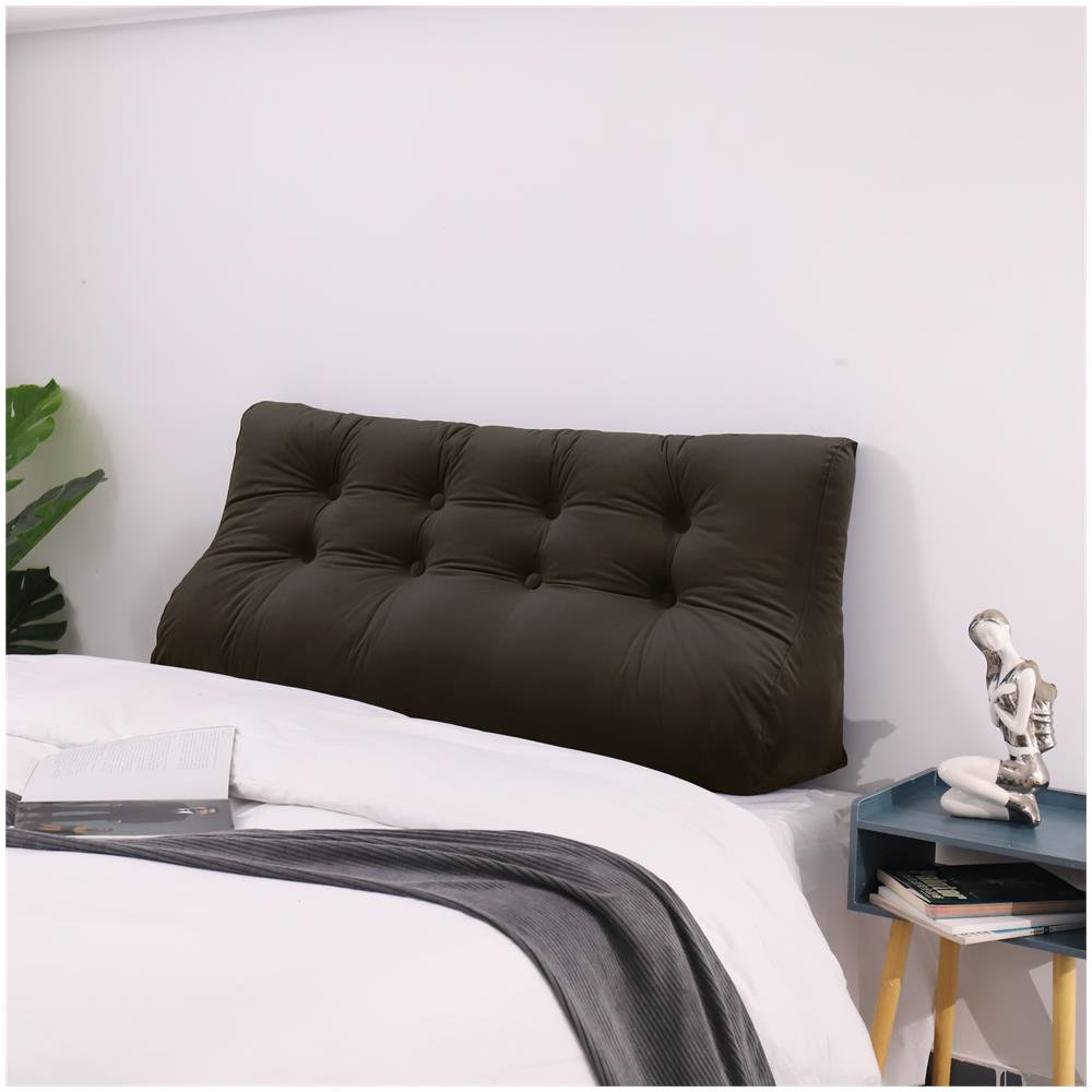 Cuscino A Cuneo Da Lettura Per Schienale, Cuscino Antireflusso Per Letto, Cuscini Gambe Lombare Di Supporto Per Divano, Grandi Testata Letto 140cm Lx26cm Px55cm A - Foto 1
