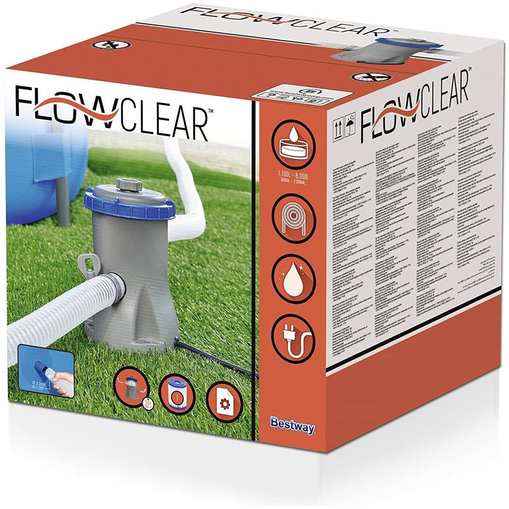 Pompa Filtro Piscina Flowclear 1249l (58381)  - Foto 7