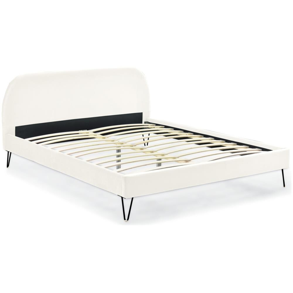 Phoenix Letto In Velluto Beige 140 X 190 Cm - Foto 1