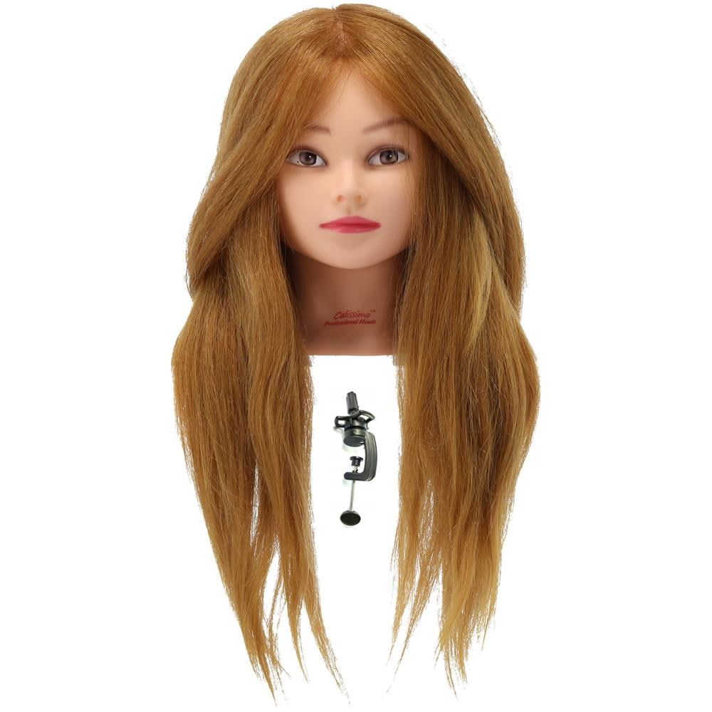 Götz 1192053 parrucchino con capelli castani e occhi castani - testina