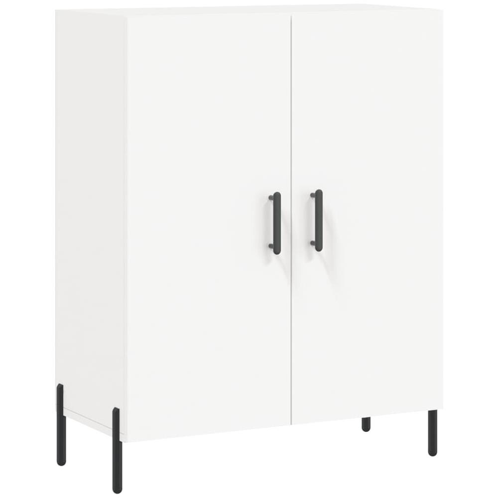 Credenza Bianca 69,5x34x90 Cm In Legno Multistrato - Foto 2
