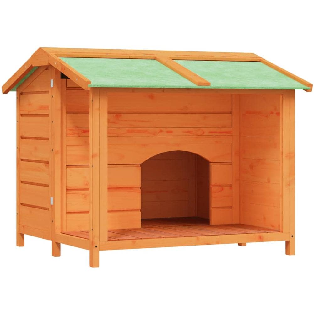 Cuccia Per Cani Marrone 96x87x80,5 Cm In Legno Massello Di Pino - Foto 2