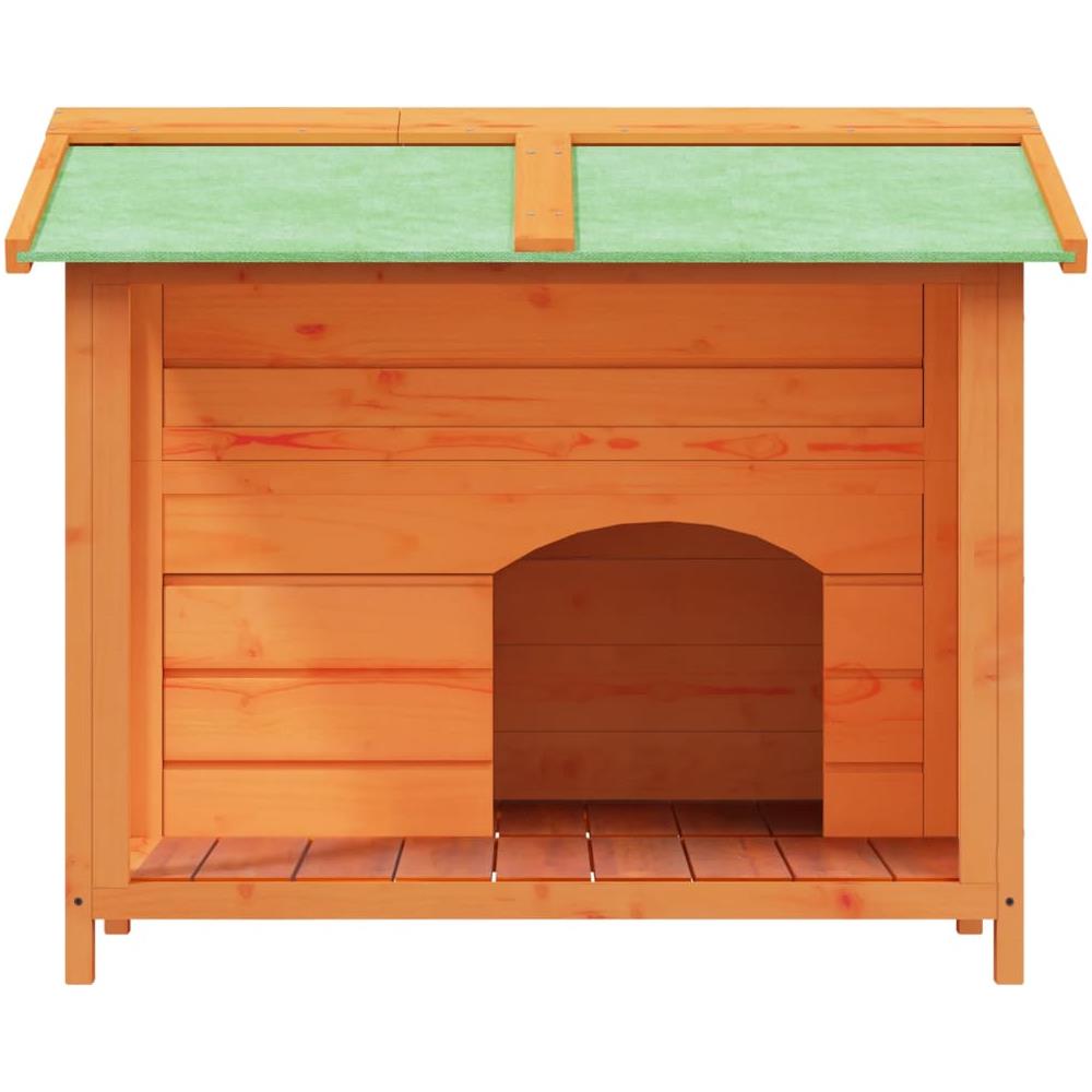 Cuccia Per Cani Marrone 96x87x80,5 Cm In Legno Massello Di Pino - Foto 3