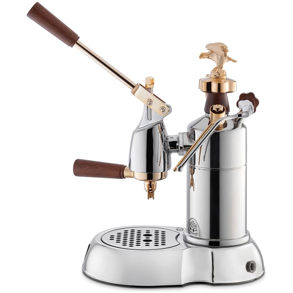 Macchina da Caffè Manuale a Leva Expo Potenza 230W Cromata / Placcato - Foto 3