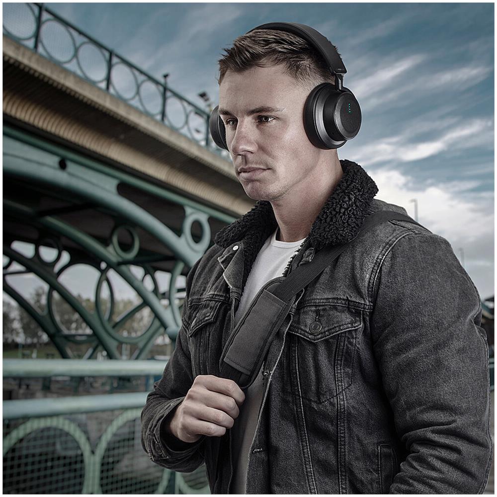 LH900XW Auricolare Con cavo e senza cavo A Padiglione Musica e Chiamate USB tipo-C Bluetooth Nero - Foto 4