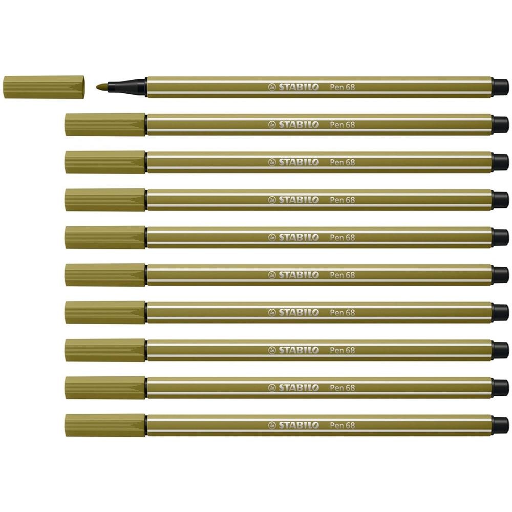 Pen 68 - Pennarello Premium - Confezione da 10 - Verde Muschio - Foto 1