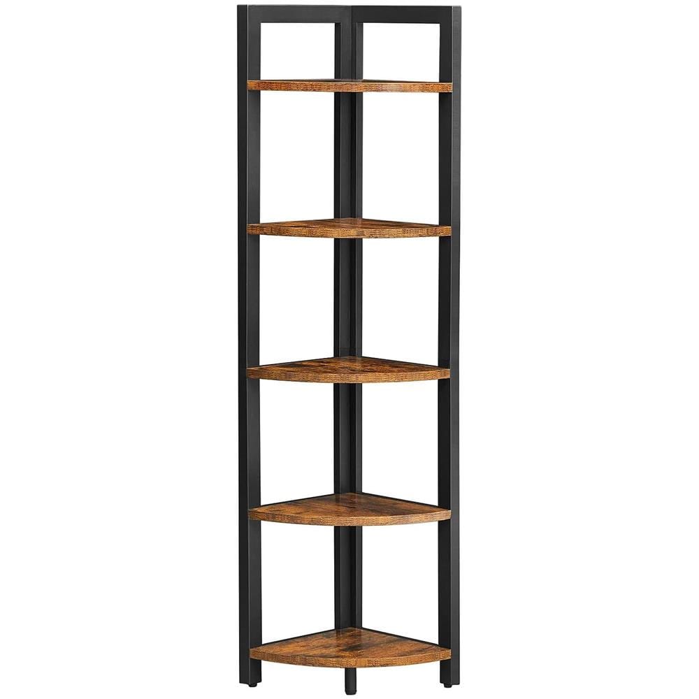 Libreria con 5 ripiani, marrone rustico, stile loft LLS803B01 - Foto 1