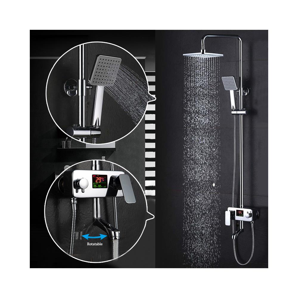 Rubinetto per doccia, Blackswan, tipo M44, modello cromato lucido, misura 20 cm - Foto 2