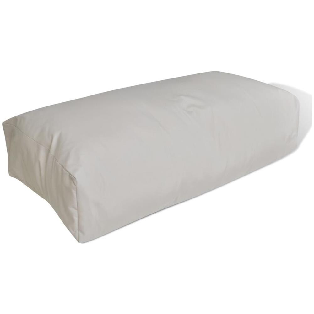 vidaXL Cuscino Imbottito Per Sedia 80 X 40 20 Cm Colore cuscino bianco sottile sedia