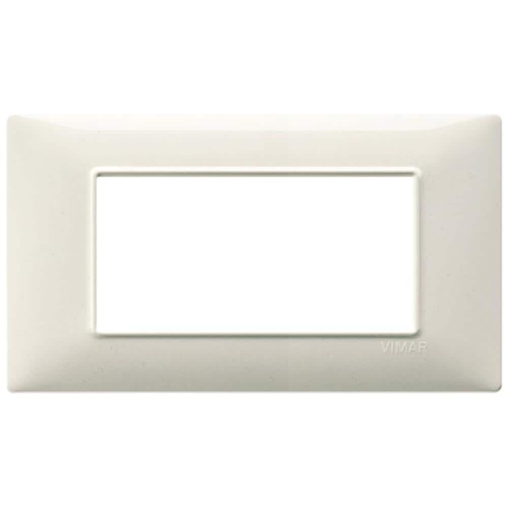 Placca 4 Moduli Bianco Granito Plana 14654.06 - Foto 5