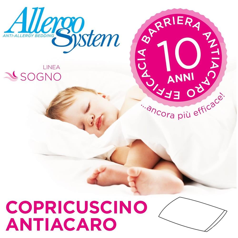 Copricuscino Antiacaro Sogno, Polyester, 50x80cm - Foto 1