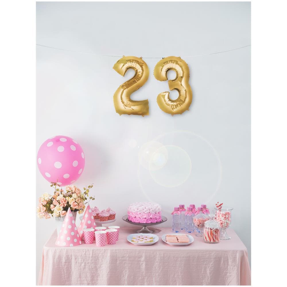 Procos - Palloncino Alluminio Oro Numero 33 Cm - Foto 3