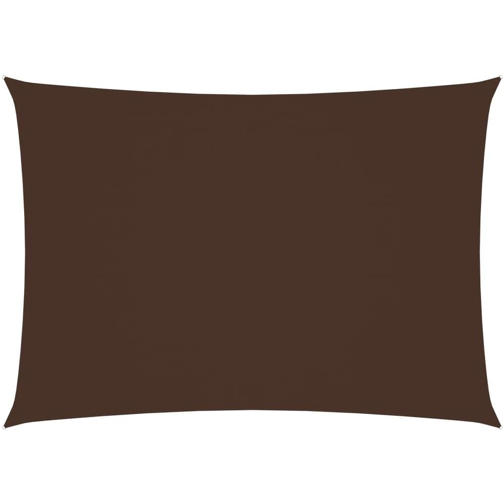 Parasole a Vela Oxford Rettangolare 3x4,5 m Marrone - Foto 1