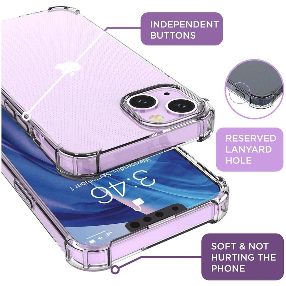 Custodia Per Cellulare Iphone 13 Tpu Trasparente - Foto 2