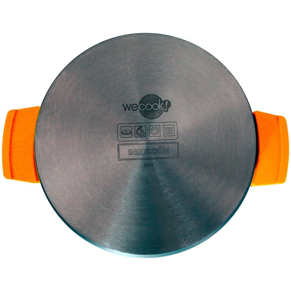 Ecochef Casseruola Alta 28cm Induzione, Coperchio Di Vetro, Antiaderente, Alluminio Fuso Nero - Foto 6