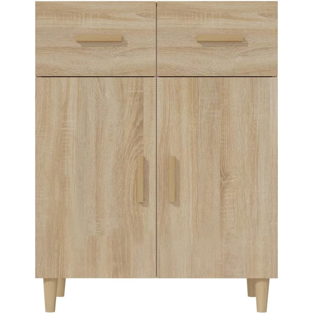 Credenza Rovere Sonoma 69,5x34x89 Cm In Legno Multistrato - Foto 3