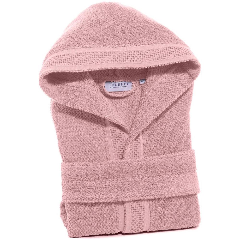 Accappatoio Con Cappuccio Spugnissima Gim In Cotone Colore Rosa Misura Ml - Foto 2