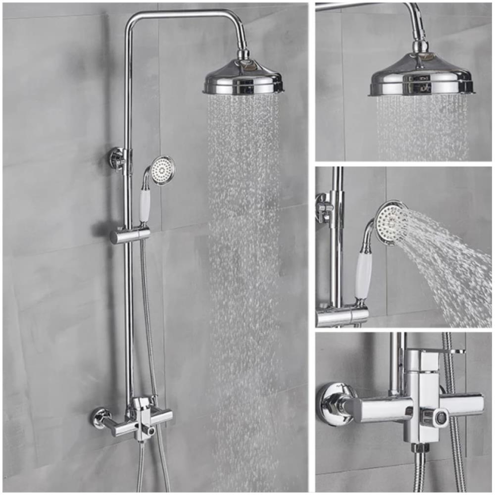 Miscelatore doccia, Blackswan, tipo M87.1, modello cromato lucido, misura 20 cm - Foto 4