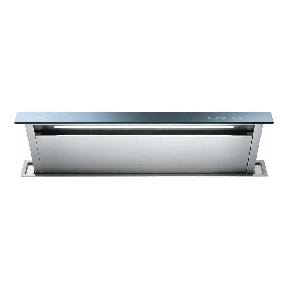 Cappa Aspirante 2451 120 ad Inserimento 120 cm Colore Acciaio Spazzolato / Vetro Nero - Foto 1