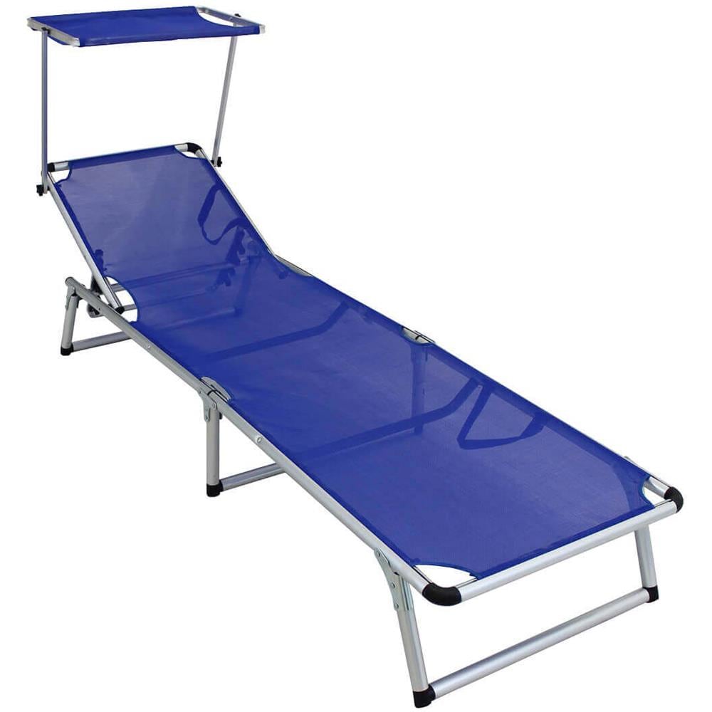 Brandina Pieghevole Prendisole Da Mare E Campeggio In Alluminio Con Tettuccio - Foto 1