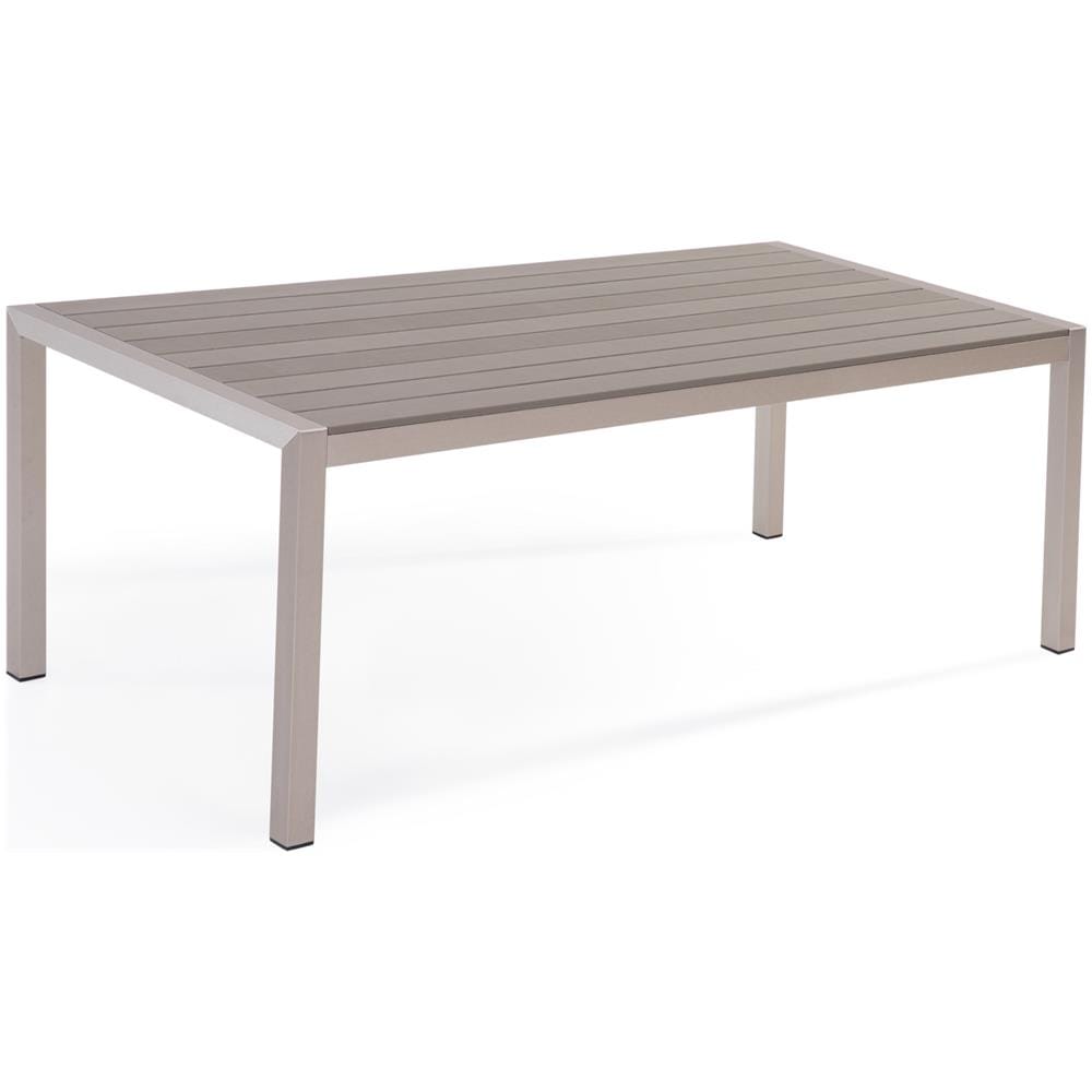 Tavolo Da Giardino In Alluminio Grigio 180 X 90 Cm Vernio - Foto 1